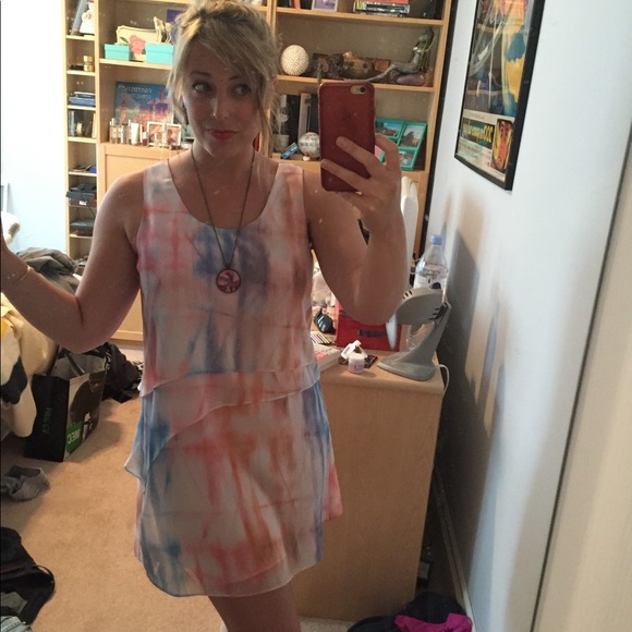 Gentle Fawn tie dye style cocktail dress - Picture 2 of 9